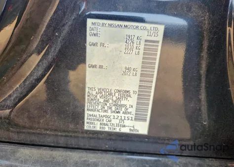 2016 Nissan Altima 2.5 z USA, uszkodzony, nr VIN 1N4AL3AP0GC121151